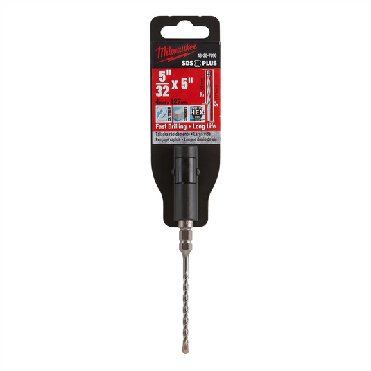 Milwaukee Tool SDS Bit 5/32"" x 5"" with 1/4"" Hex