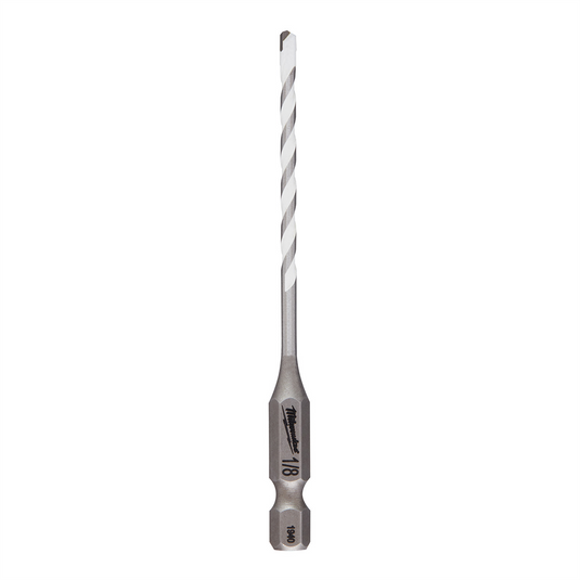 Milwaukee Tool 1/8"" x 2"" x 3-1/2"" SHOCKWAVE Impact Duty Carbide Multi-Material Drill Bit