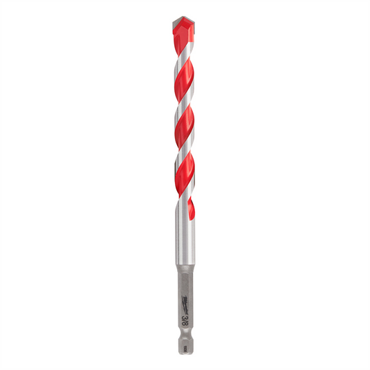 Milwaukee Tool 3/8"" x 4"" x 6"" SHOCKWAVE Impact Duty Carbide Hammer Drill Bit with POWER TIP