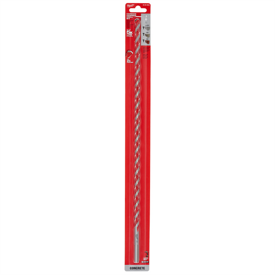 Milwaukee Tool 3/8"" x 16"" x 18"" SHOCKWAVE Impact Duty Carbide Hammer Drill Bit with POWER TIP