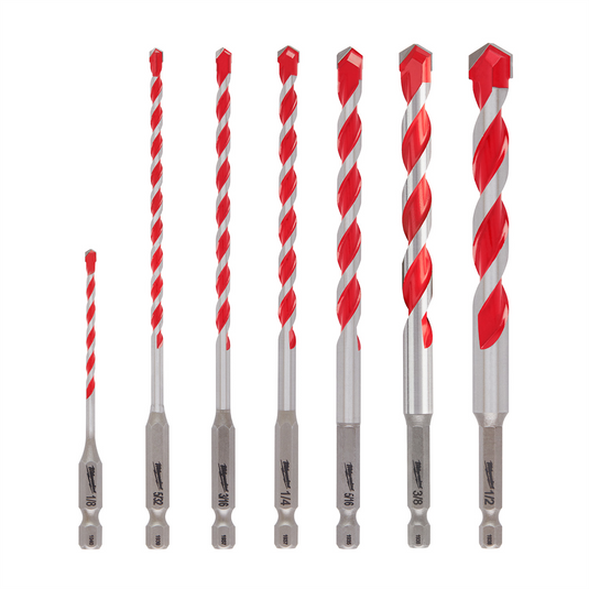Milwaukee Tool 7PC. SHOCKWAVE Impact Duty Carbide Hammer Drill Bit Set