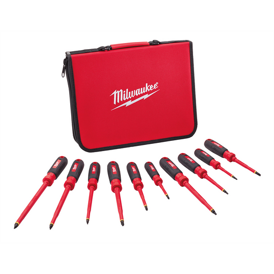 Milwaukee Tool 10 PC 1000V Insulated Screwdriver Set w/ EVA Foam Case