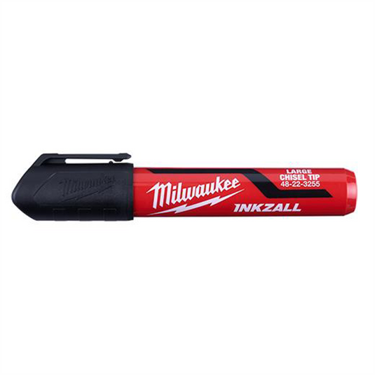 Milwaukee Tool INKZALL 3PC Large Chisel Tip Black Marker