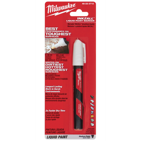 Milwaukee Tool INKZALL White Liquid Paint Marker
