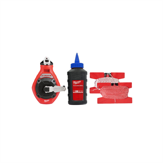 Milwaukee Tool 100 Ft. Precision Line Chalk Reel Kit with Bonus Bold Line and Blue Chalk