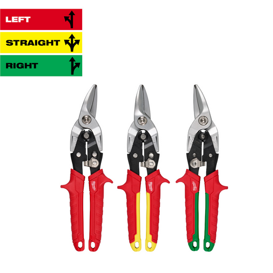Milwaukee Tool 3PC Aviation Snip Set