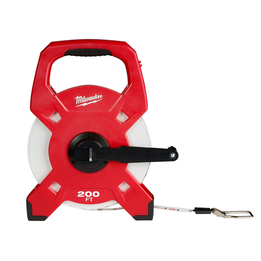 Milwaukee Tool 200ft Fiberglass Open Reel Long Tape Measure