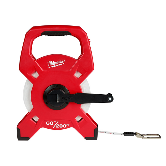 Milwaukee Tool 60m/200ft Fiberglass Open Reel Long Tape Measure