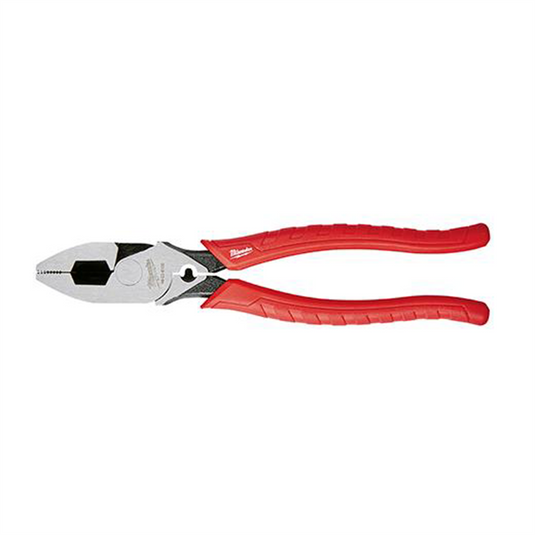 Milwaukee Tool 9"" Comfort Grip High Leverage Lineman's Pliers with Crimper