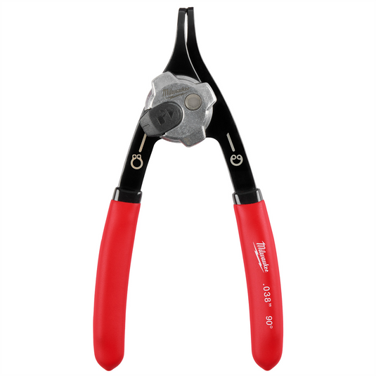 Milwaukee Tool .038"" Convertible Snap Ring Pliers - 90 Degree