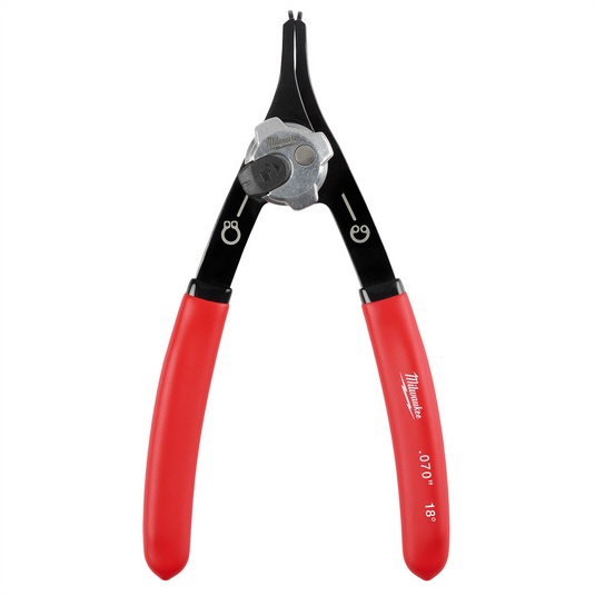 Milwaukee Tool .070"" Convertible Snap Ring Pliers - 18 Degree