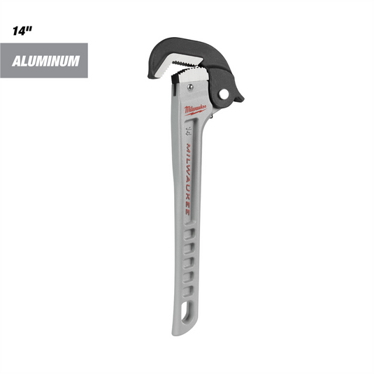Milwaukee Tool 14"" Aluminum Self-Adjusting Pipe Wrench