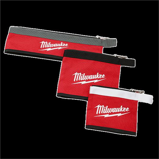 Milwaukee Tool 3PC Multi-Size Zipper Pouches