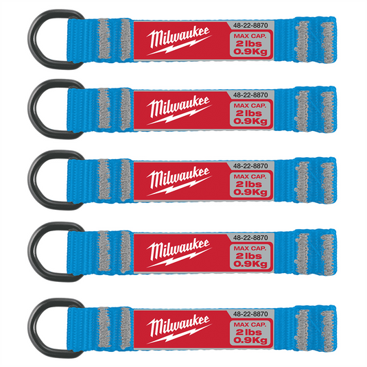 Milwaukee Tool 5pc 2lb D-Ring Web Attachment