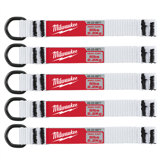 Milwaukee Tool 5pc 5lb D-Ring Web Attachment