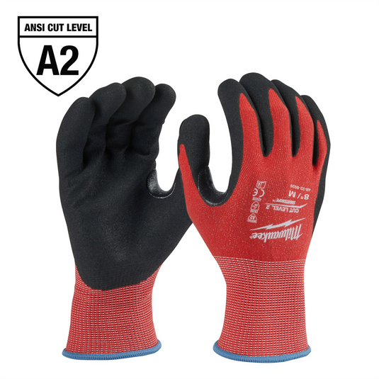Milwaukee Tool Cut Level 2 Nitrile Dipped Gloves - M