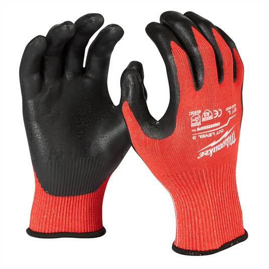 Milwaukee Tool 12 Pk Cut 3 Dipped Gloves - L