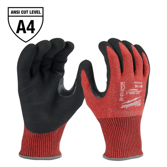 Milwaukee Tool Cut Level 4 Nitrile Dipped Gloves - M