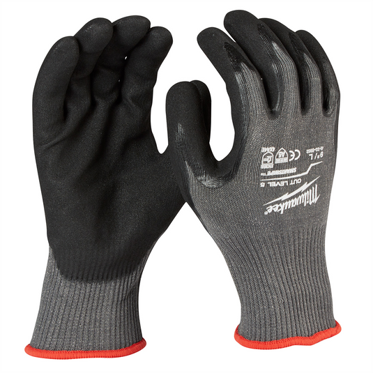Milwaukee Tool Cut 5 Dipped Gloves - L
