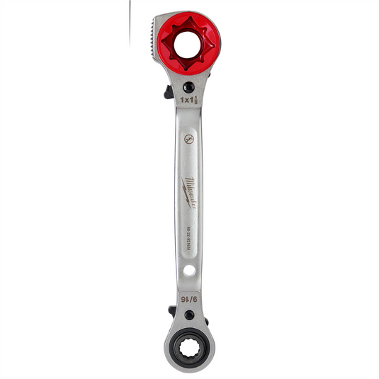 Milwaukee Tool Lineman's 5in1 Ratcheting Wrench w/ Milled Strike Face