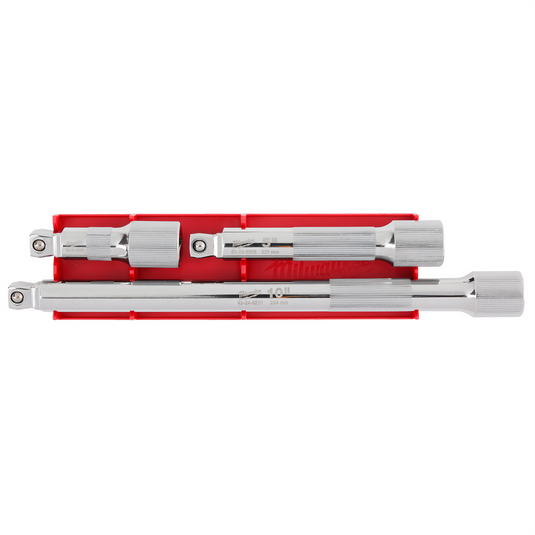 Milwaukee Tool 3pc 1/2&rdquo; Drive Wobble Extension Set