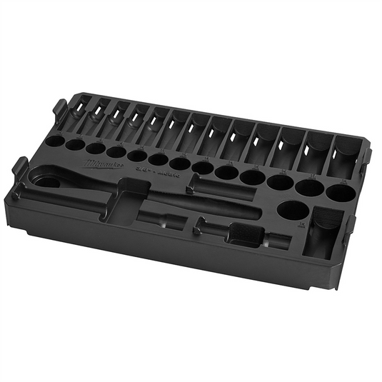 Milwaukee Tool 32pc 3/8"" Drive Metric Ratchet and Socket Tray