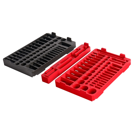 Milwaukee Tool 106pc. 1/4"" & 3/8&rdquo; Drive  Ratchet and Socket Trays- SAE & Metric