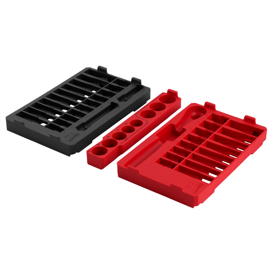 Milwaukee Tool 47pc 1/2"" Drive SAE & Metric Ratchet & Socket Set  PACKOUT Trays