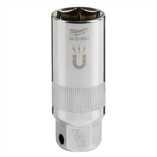 Milwaukee Tool 3/8"" Drive 13/16"" Magnetic Spark Plug Socket