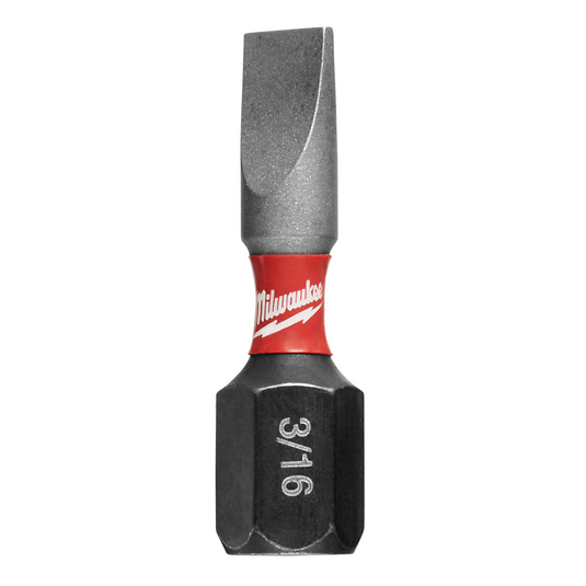 Milwaukee Tool Shockwave Impact Slotted 3/16"" Insert Bits (25PK)