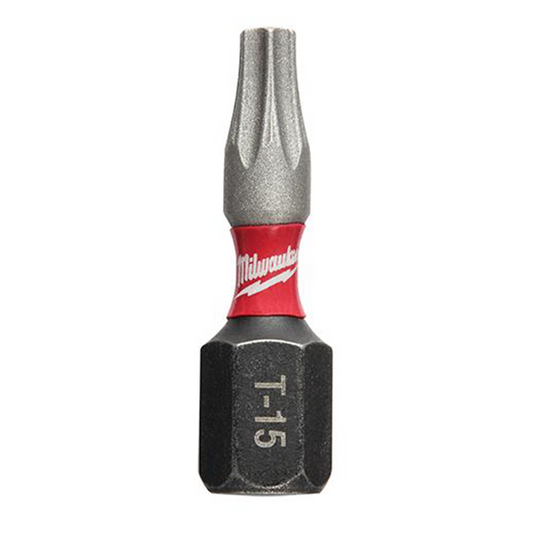 Milwaukee Tool SHOCKWAVE 2-Piece Impact Torx&reg; T15 Insert Bits (3 Pack)