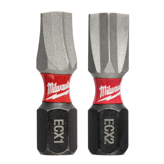 Milwaukee Tool SHOCKWAVE 1"" 2PC Impact ECXCombo Kit