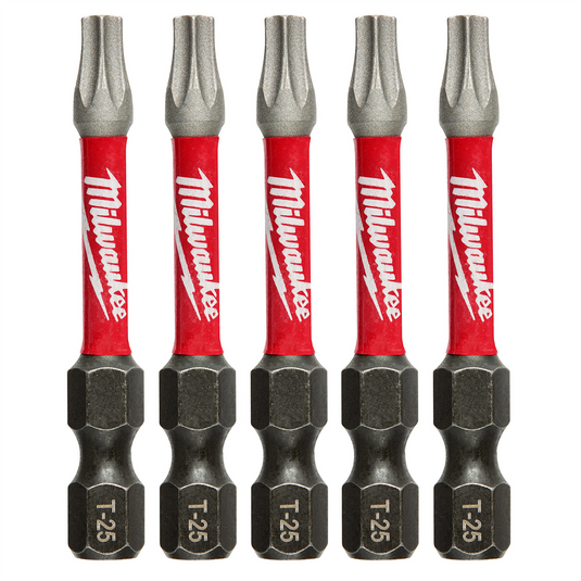 Milwaukee Tool Shockwave 2"" Impact Torx T25 Power Bits (5PK)