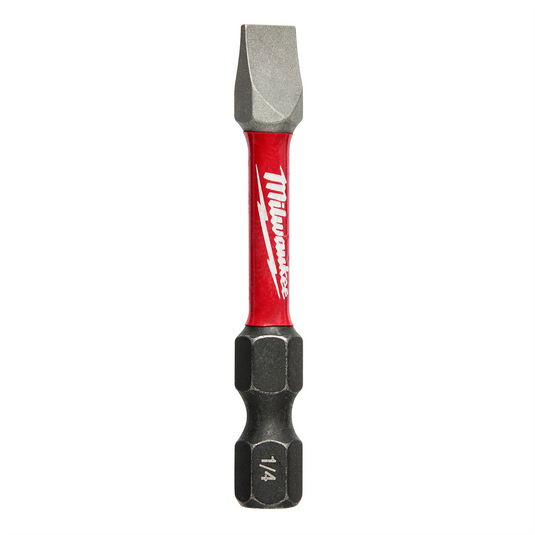 Milwaukee Tool SHOCKWAVE 2"" Impact Slotted 1/4"" Power Bits (Bulk 25)