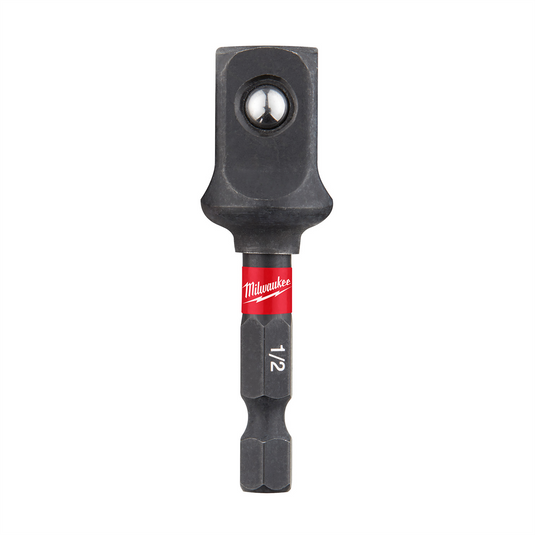 Milwaukee Tool SHOCKWAVE 1/4"" Hex to 1/2"" Square Socket Adapter Bulk 10