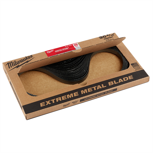 Milwaukee Tool 30-9/16 in. 8/10 TPI COMPACT EXTREME THICK METAL BAND SAW BLADE 25PK