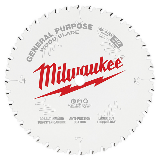 Milwaukee Tool 8-1/2"" 40T General Purpose Circular Saw Blade