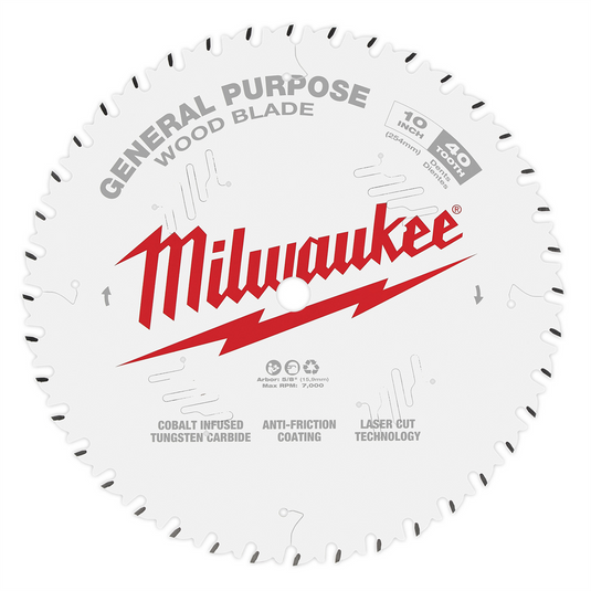 Milwaukee Tool 10"" 40T General Purpose Circular Saw Blade