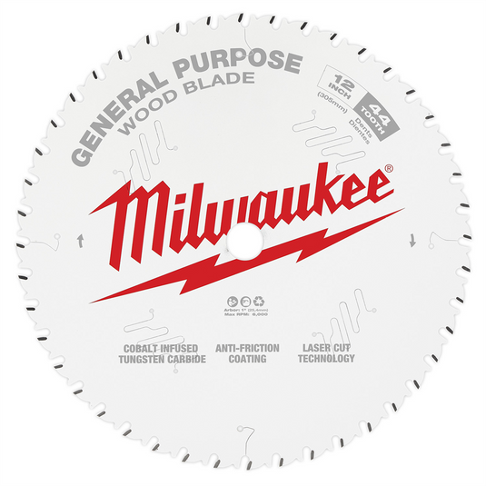 Milwaukee Tool 12"" 44T General Purpose Circular Saw Blade