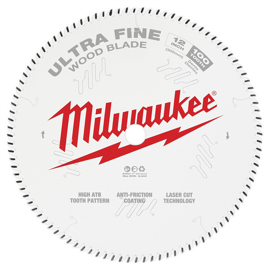 Milwaukee Tool 12"" 100T Ultra Fine Finish Circular Saw Blade