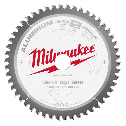 Milwaukee Tool 5-7/8"" Aluminum Cutting Circular Saw Blade