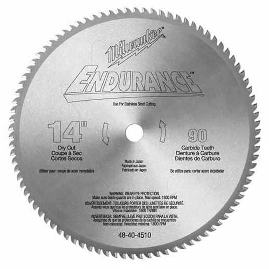 Milwaukee Tool 14"" Thin Metal Cutting Circular Saw Blade