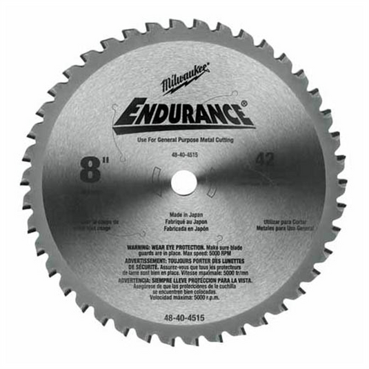 Milwaukee Tool 8"" Metal & Stainless Cutting Circular Saw Blade