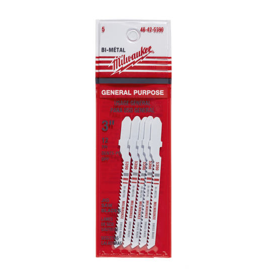 Milwaukee Tool JIG SAW BL SCROLL 12T 3L 5PK