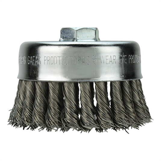 Milwaukee Tool 4"" Knot Wire Cup Brush - Carbon Steel