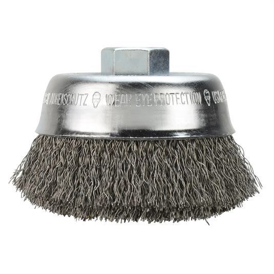 Milwaukee Tool 3-1/2"" Crimped Wire Cup Brush- Carbon Steel