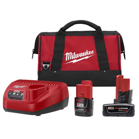 Milwaukee Tool REDLITH CP 2.0Ah XC 4.0Ah Battery Charger Kit