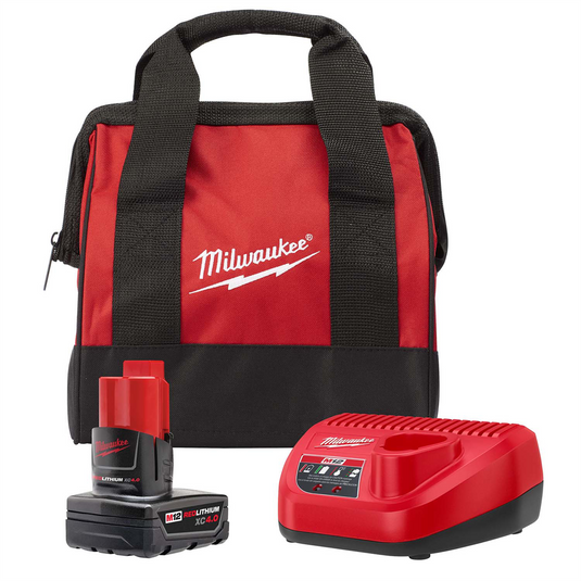 Milwaukee Tool M12 REDLITHIUM XC4.0 Starter Kit