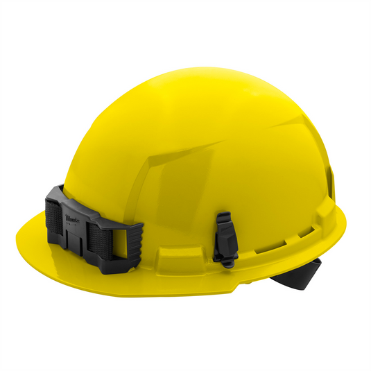 Milwaukee Tool BOLT Yellow Front Brim Hard Hat w/4pt Ratcheting Suspension (USA) - Type 1; Class E