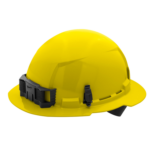 Milwaukee Tool BOLT Yellow Full Brim Hard Hat w/4pt Ratcheting Suspension (USA) - Type 1; Class E